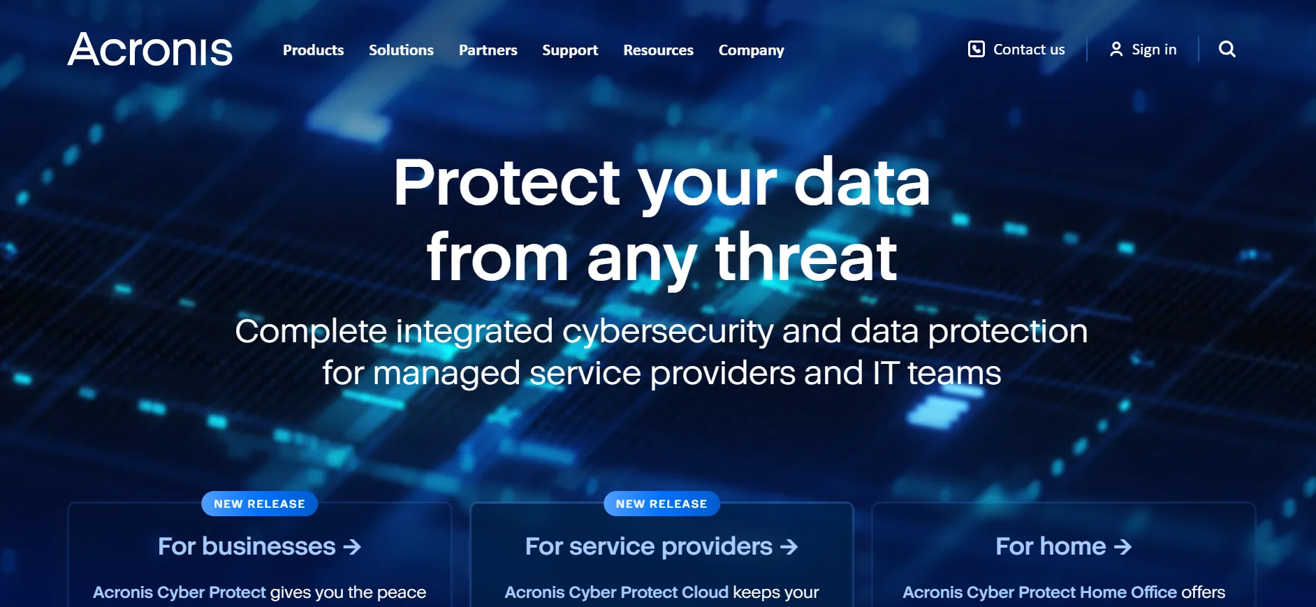 Acronis backup and disaster recovery for small business