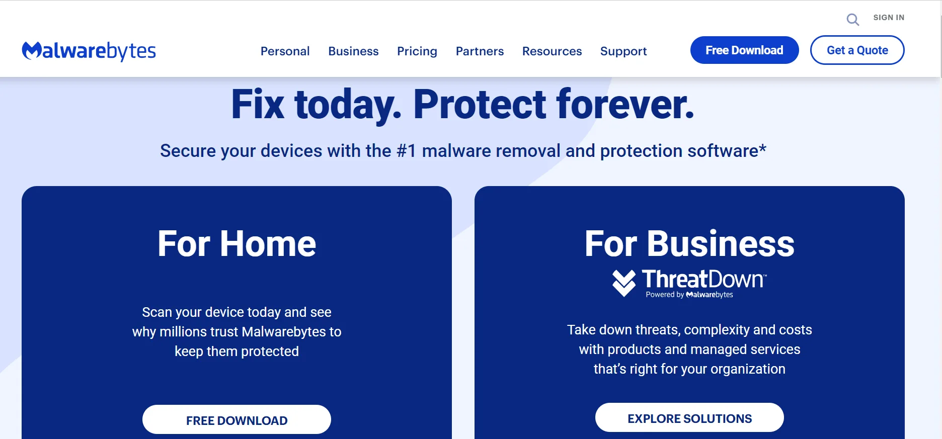 Malwarebytes malware removal tool for small business