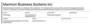 Marimon Business Systems Houston