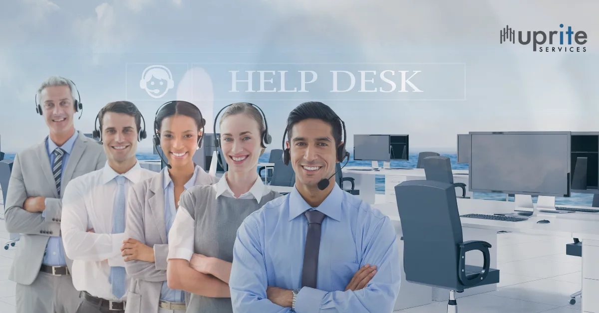 IT help desk technician resolving a ticket for a Houston SMB using managed support software
