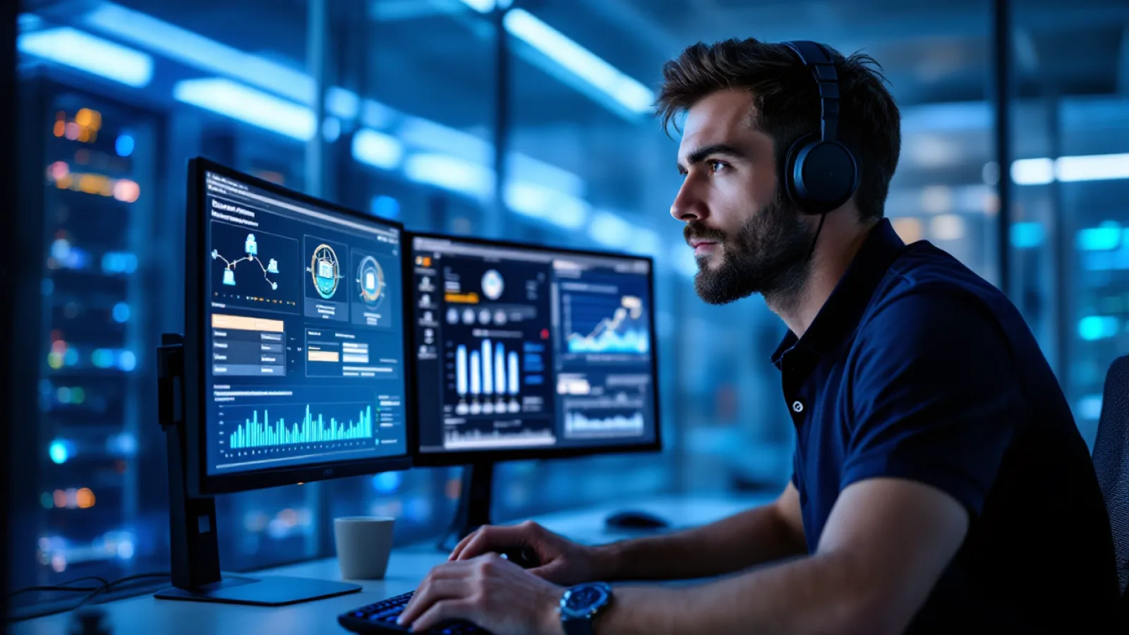 Uprite IT engineer configuring secure infrastructure for San Antonio defense contractor CMMC compliance
