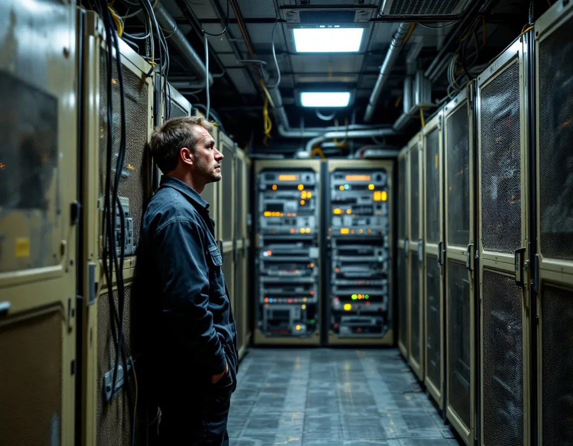 Aging server room with outdated hardware causing downtime at a manufacturing company