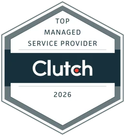 Top Clutch Managed Service Provider 2026 badge