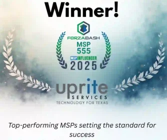 ForzaDash MSP 555 2025 winner award for Uprite Services
