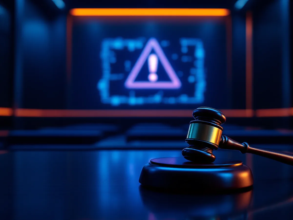 Courtroom gavel representing healthcare data breach litigation and exemplary damages liability in Texas