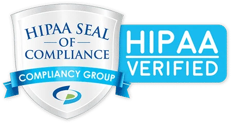 HIPAA Seal of Compliance and HIPAA Verified badge from Compliancy Group