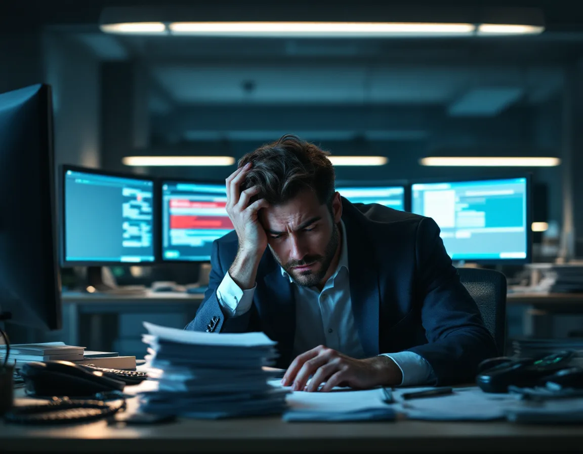 Single internal IT professional overwhelmed by support tickets and alerts late at night