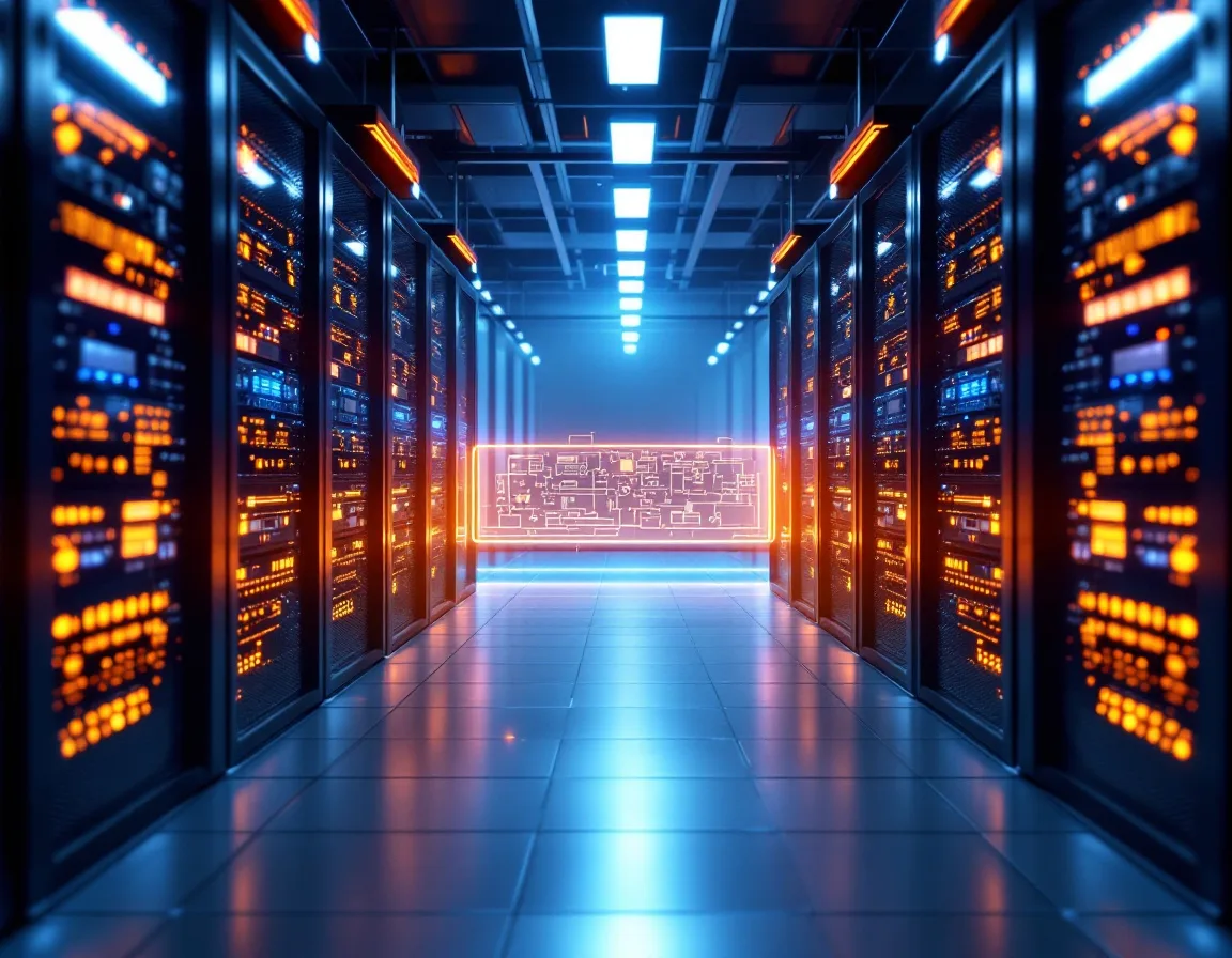 Segmented network separating IT servers from OT and SCADA industrial control systems
