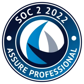 SOC 2 attestation seal from Assure Professional