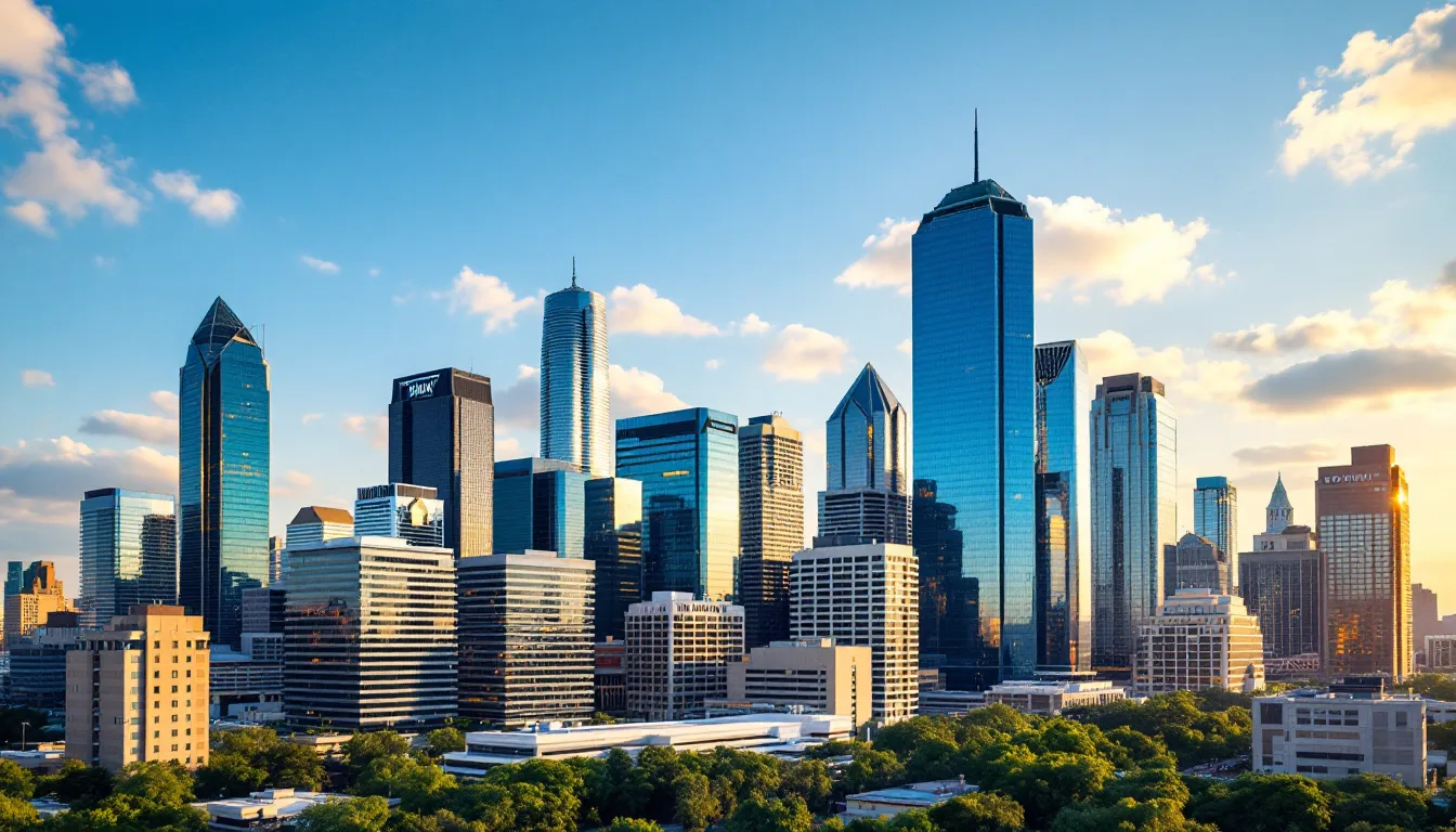 Houston Texas downtown skyline representing local managed IT services coverage