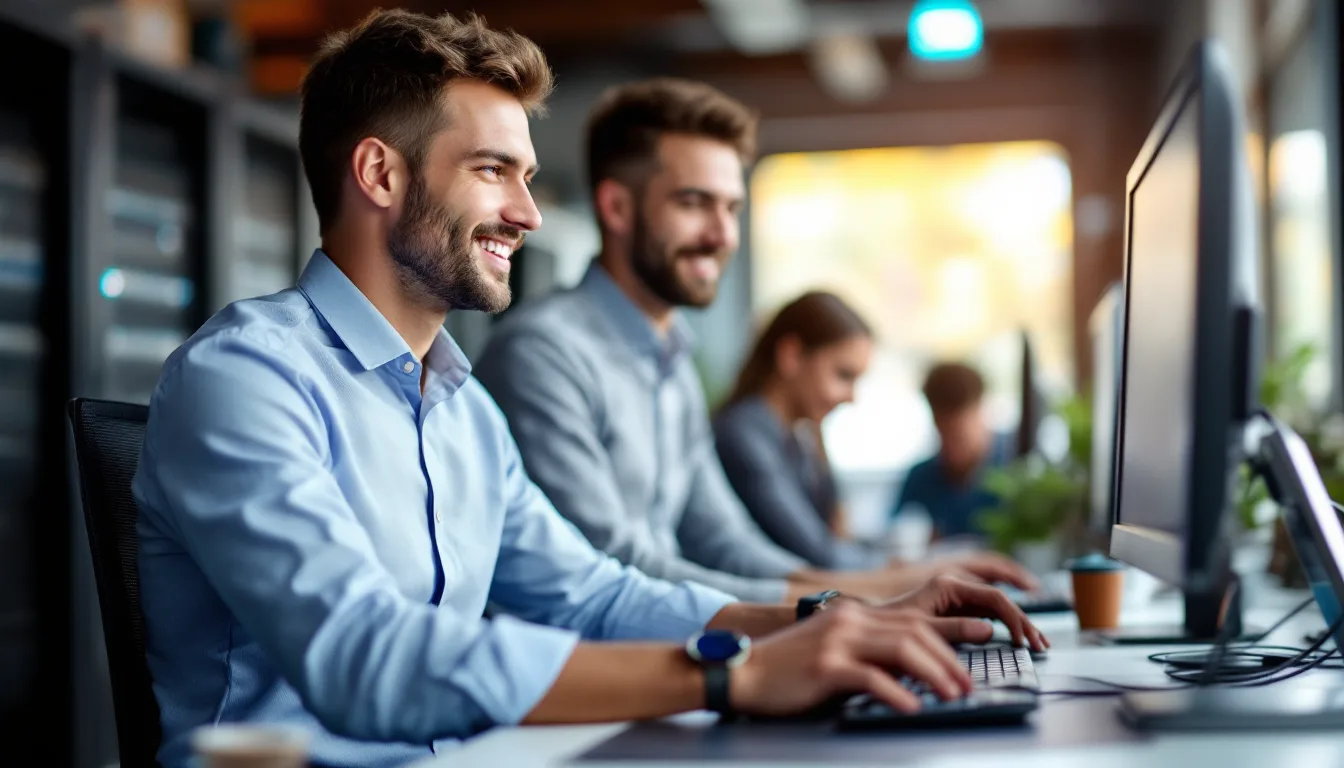 Local Texas IT technician providing on-site support at a Houston small business
