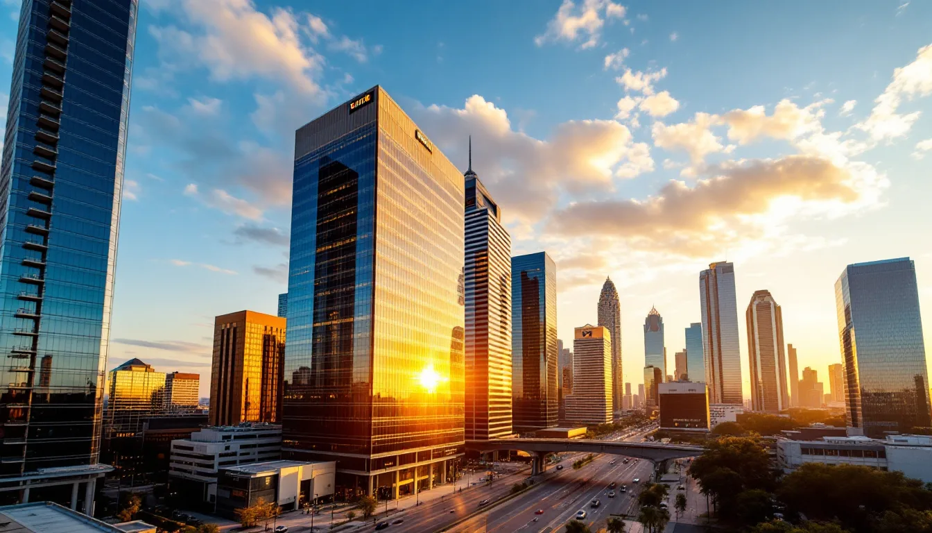 Houston Texas downtown skyline representing local managed IT services coverage