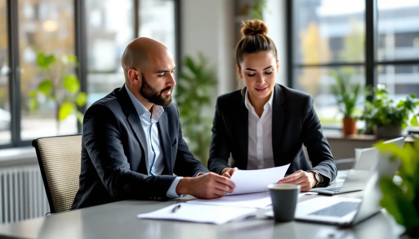 Business owner reviewing a transparent flat-rate managed IT pricing agreement