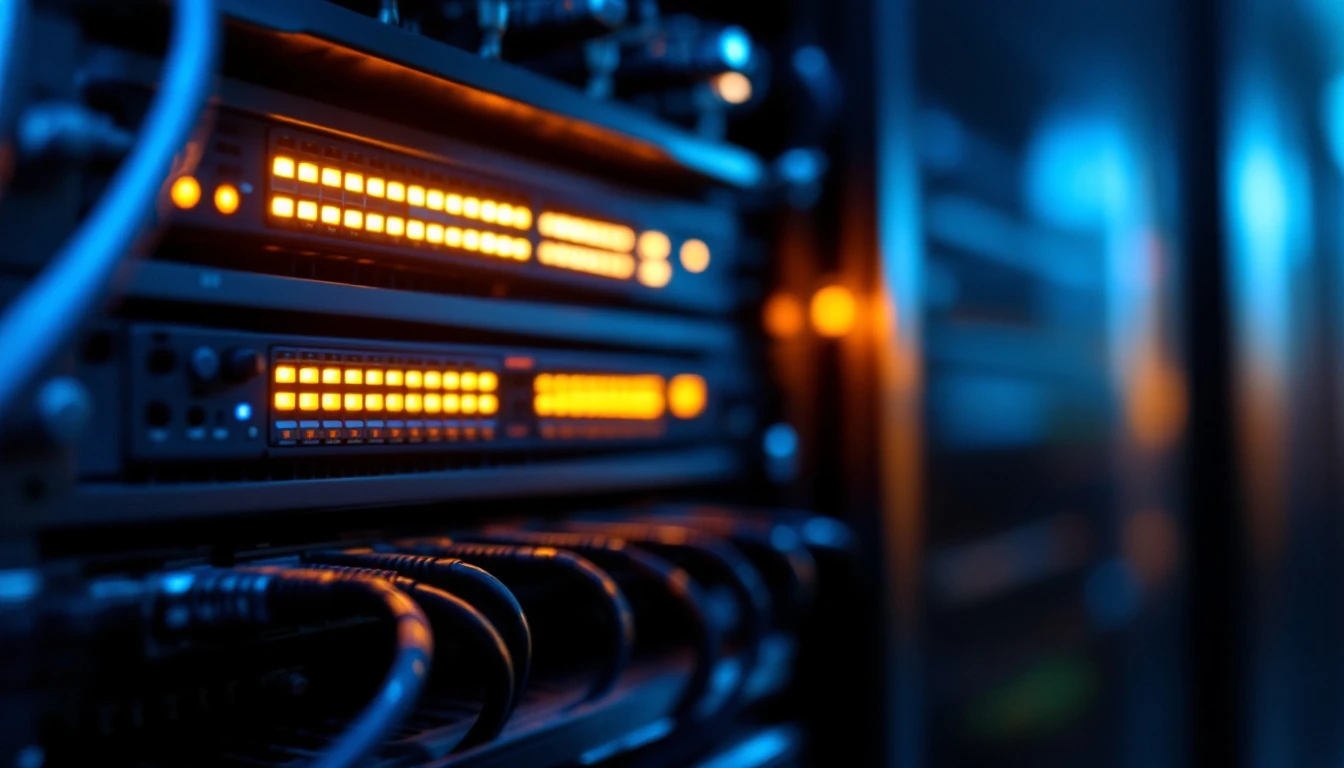 Network server rack and managed switch that supports high VoIP call quality