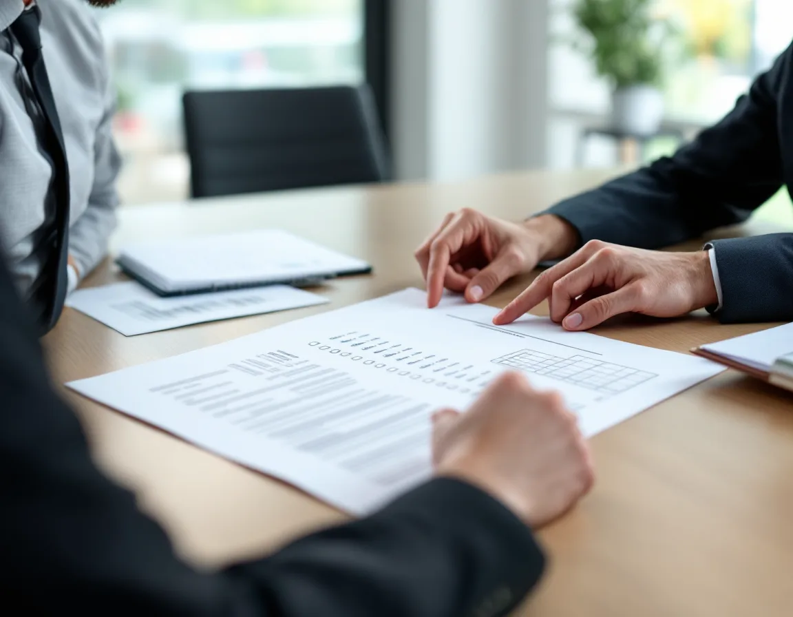 Finance director and IT director working down the control checkbox column of a cyber insurance application