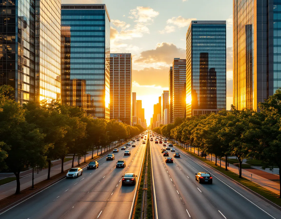 Houston Energy Corridor office district at golden hour where several of the ranked MSPs are based