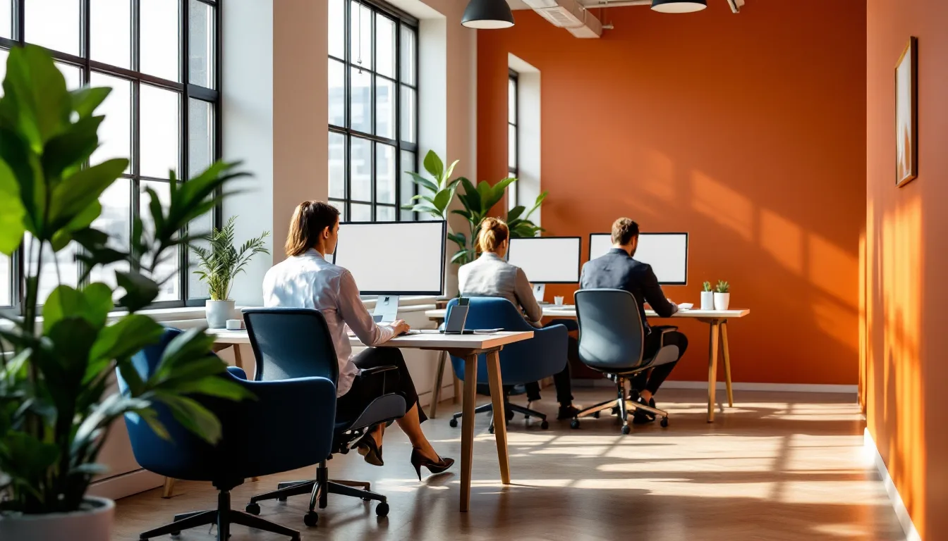 Staff working in a Houston professional services office supported by a managed IT provider