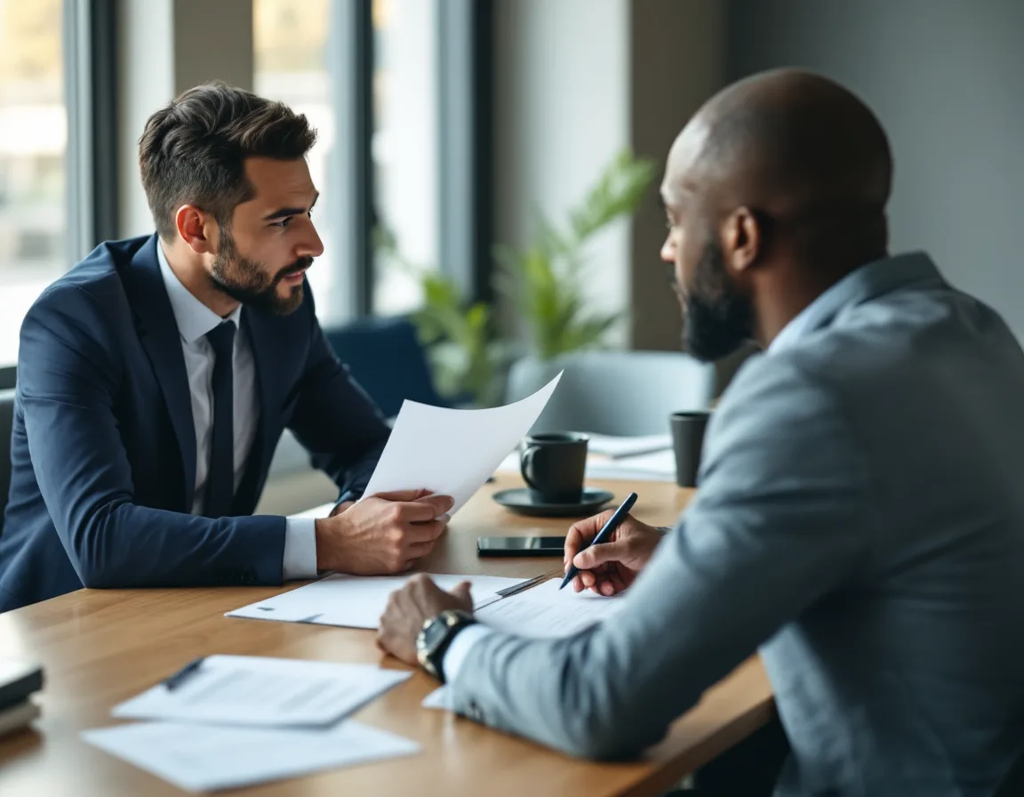 In-house counsel and an IT director working through a TRAIGA enforcement notice and 60-day cure response in a Texas office