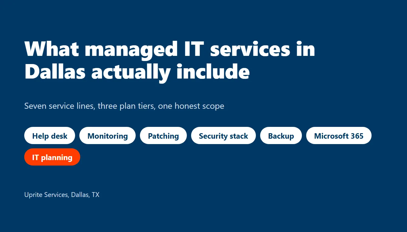 What Do Managed IT Services in Dallas Actually Include?